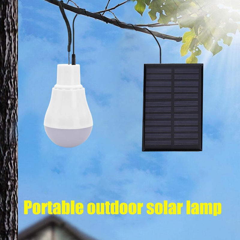 LED Hanging Sensor Bulb Light Solar Powered for Garage Outdoor Camping Tent