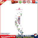 4 Metal Tubes Flowers Wind Chime Garden Door Windows Hang Ornament (Red) Newly