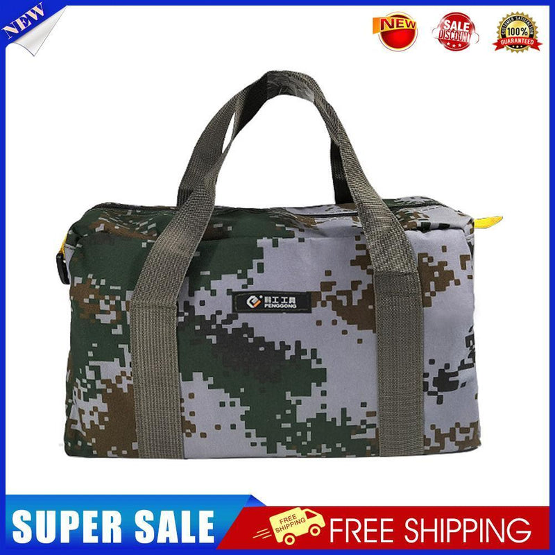 Tool Bag Camouflage Canvas Electrician Toolkit Waterproof Pouch (16 in)
