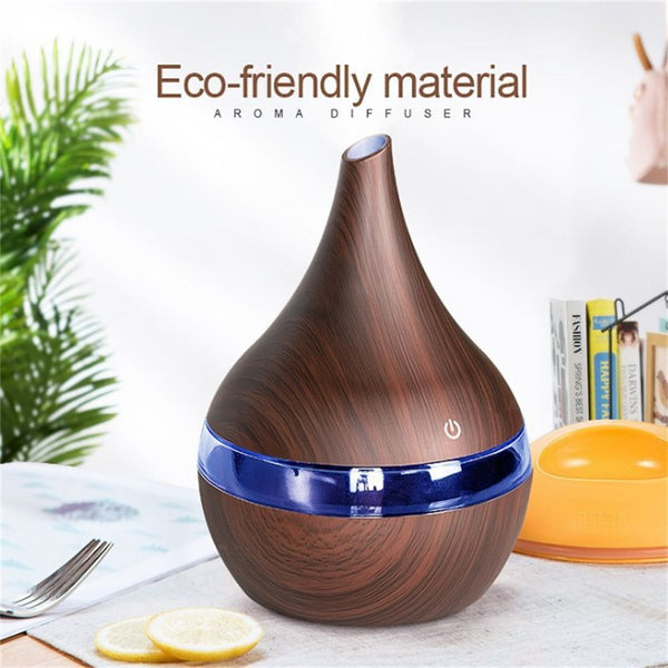 Diffuser Air Purifier Wood Grain Humidifier Water Replenishment Instrument