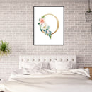 5D Diamond Painting Kit Flower Letter Full Round Drill Rhinestone DIY Wall Arts
