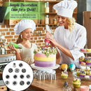 13x Christmas Pattern Russian Piping Tips Set Icing Nozzles Cake Cookies Decor#