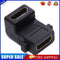90 Degree HDMI-compatible Female to Female Coupler Adapter Converter with S