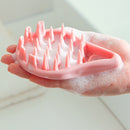 #A Silicone Hair Scalp Massager Brush Massaging Shampoo Brush Bathing Cleaner Ba