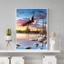 Painting By Numbers Kit DIY Animal Eagle Canvas Oil Art Picture Home Decor