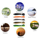 Fishing Bait Soft Plastic Paddle Tail Bass Shad Lure Swimbait 3.94in 5pcs Newly