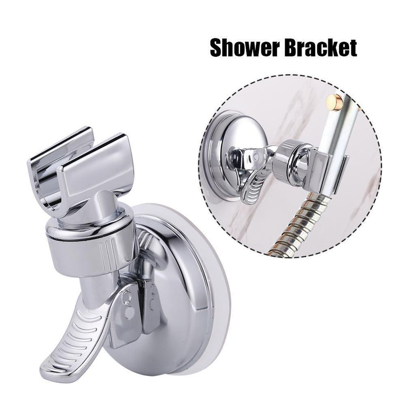 Adjustable Vacuum Suction Cup Wall Mounted Bathroom Shower Head Holder Rack