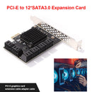 SA3112J PCIE Adapter 12 Port 6Gbps PCI-Express X1 SATA 3.0 Expansion Card Newly