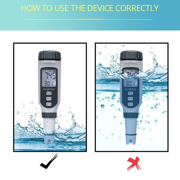 Water PH acidity meter Pen Type PH Meter PH Water Quality Tester Acidometer