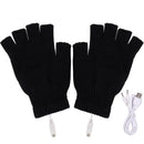 #A Women Men Electric Heating Gloves Rechargable Knitted Mittensm for Sports Ski