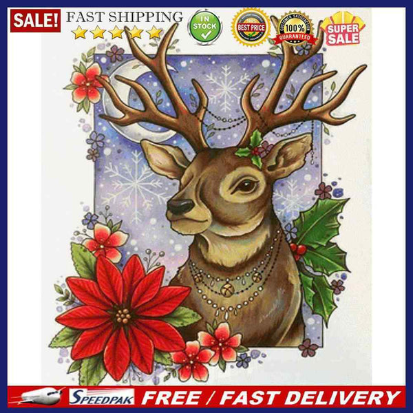 Deer Partial Oil Paint By Numbers Kit DIY Frameless Drawing Picture for Adu