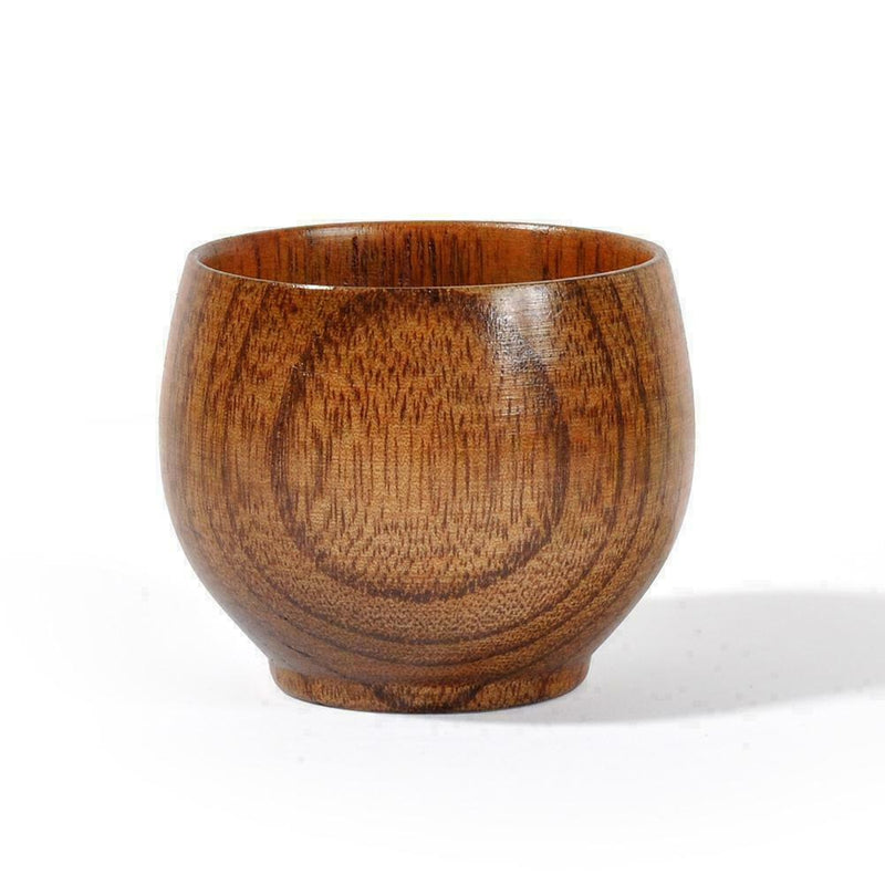 Wooden Cup Wood Coffee Tea Beer Juice Water Mug Primitive Handmade 5.5*4.5 B7S6
