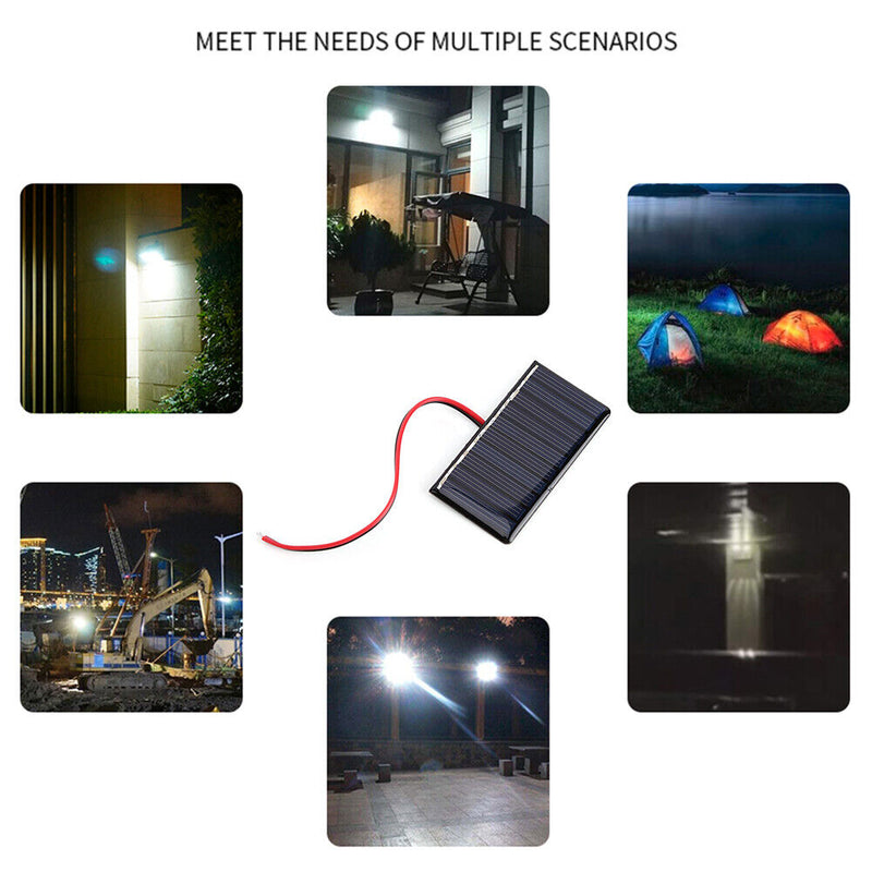 0.3W 5V Solar Panel with Wire Mini Solar System DIY Polysilicon Board (1pc)
