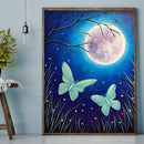 5D DIY Landscape under the moon Full Round Drill Diamond Painting Newly