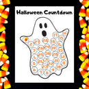 Halloween Countdown Calendar Poster Festive Atmosphere Pendant Wall Decor`