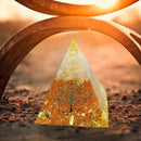 Crystal Pyramid Healing Energy Meditation Crystals Home Office Decor (E) Newly