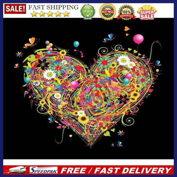 Oil Paint By Numbers Picture DIY Drawing Painting Flower Heart Drawing on C