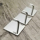 Steel Hooks Hanger Self-Adhesive Robe Towel For Kitchen Bathroom CA D6E6