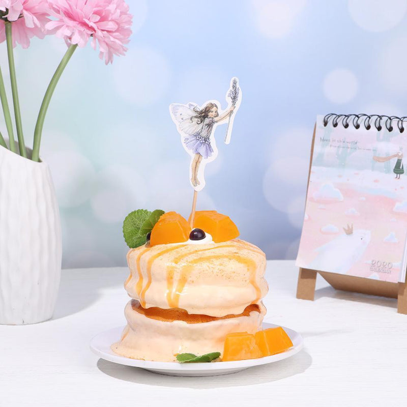 Wedding Flower Theme Angel Sticks Cupcake Decoration Fairy Girls Cake Topper