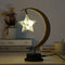 Table Desk Lamp Hemp Rope Star LED Night Light Decor (A Battery Powered) Newly