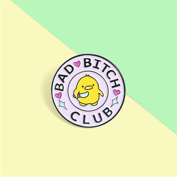 DIY Decoration Creative Badge Collar Pin Chick Enamel Brooch Yellow Duck Brooch