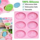 DIY Honey Bee Silicone Soap Mold Six Bars Soap Making Craft H3N8 G7I2 X8Q5