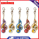 DIY Full Drills Diamond Paintng Special-shaped Girl Bags Musical Note Key Chains
