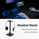 M2 Desktop Headset Stand Holder for All Over-Ear On-Ear Headphones Sizes Black