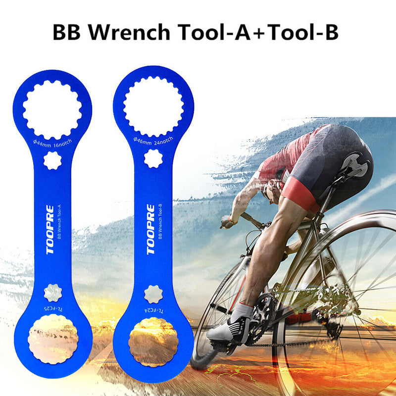 TOOPRE Aluminum Bottom Bracket BB Wrench Cycling Install Repair Parts (A+B)