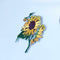 Sunflower Patch Cloth Bag Stickerei Applique Aufkleber Abzeichen-Patches N C9G8