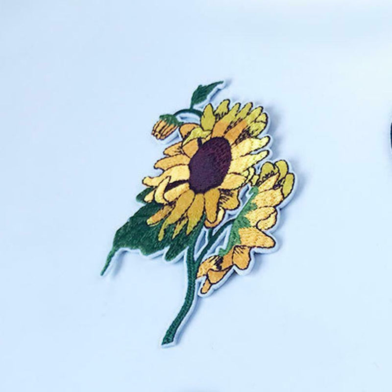 Sunflower Patch Cloth Bag Stickerei Applique Aufkleber Abzeichen-Patches N C9G8