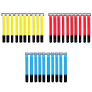 20pcs Fishing Rod Tie Strap Holder Suspenders Hook Cable Cord Belt (Red)