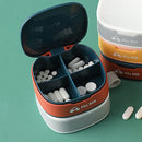 Fish Oil 4 Compartments Cute Small Pill Box Portable Daily Pill Organizer