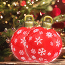 #A Christmas Decorated Ball with Light 60cm Inflatable Hanging Ornaments Kids