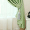4pcs 100x130cm Full Blackout Shading Stars Curtains Hook Grommet Green