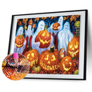 Diamond Painting 5D DIY Pumpkin Ghost Full Round Drill Rhinestone