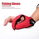 Fishing Gloves Protector Two Finger Anti-cut Outdoor Tackle Gloves (Red) Newly