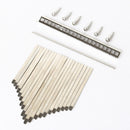 21 Key Kalimba Key+Wood Bridge+Kit Thumb Finger Piano Replacement Parts (A)