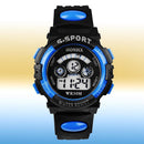 5pcs Multifunction Waterproof Sports Electronic Children Watches (Blue)