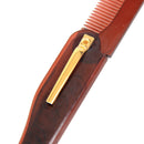Foldable Hair Comb Women Hairdressing Men Moustache Beard Comb (Brown)