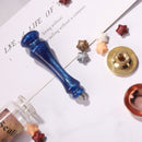 Wooden Handle Fire Lacquer Seal Stamp Metal Envelope Wax Lacquered Envelope