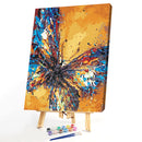 Painting By Numbers DIY Quiet Butterfly Canvas Oil Art Picture Ornaments Kit