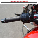 CS-054B1 12V Motorcycle Motorbike Handlebar Heated Grip Pad Kit w/ Rocker S