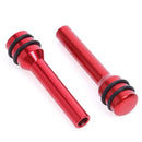 2pcs Universal Aluminum Interior Door Lock Knob Pins for Car Truck (Red) Newly