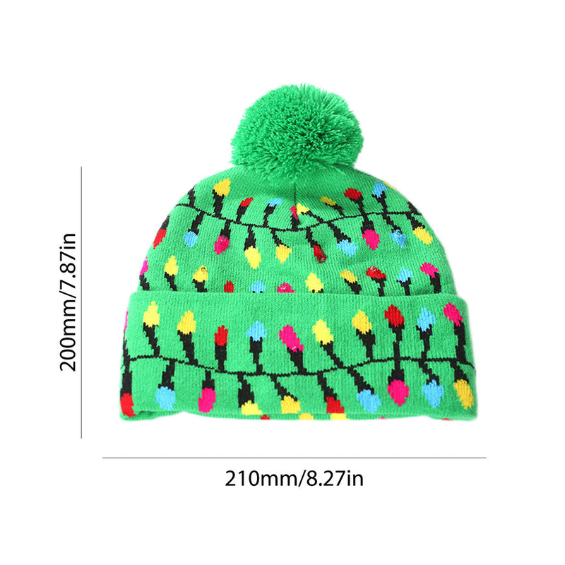 #A Knitted Christmas Hat Exquisite Merry Christmas Hat Beanie Festive Gift for K