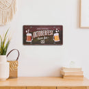 Tin Plaques Wall Signs Retro Painting Oktoberfest Metal Plate Poster for Bar