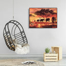 Painting By Numbers Kit DIY Elephant Hand Painted Canvas Oil Art Picture