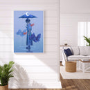 Goldfish Girl Diamond Painting Rhinestone Full Round Drill for Room Decoration