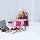 96 Holes Pen Holder Desk Makeup Brush Holder Storage Art Supplies (Pink) Newly
