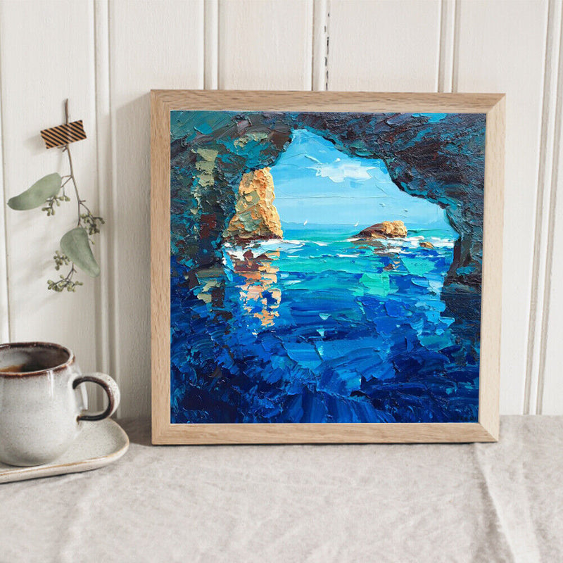 5D DIY Diamond Painting Kits Full Round Drill Oil Paint Sea Mosaic Picture